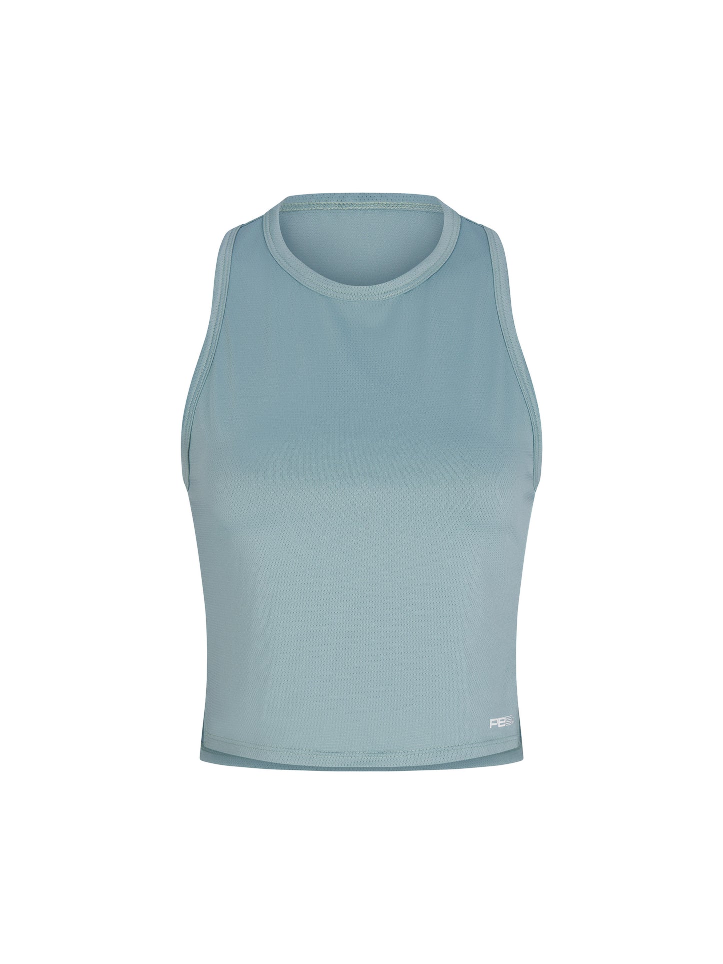 Cropped Racer Back Tank Arctic