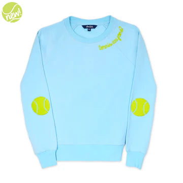 Love All Sweatshirt (Light Blue Tennis Patches)
