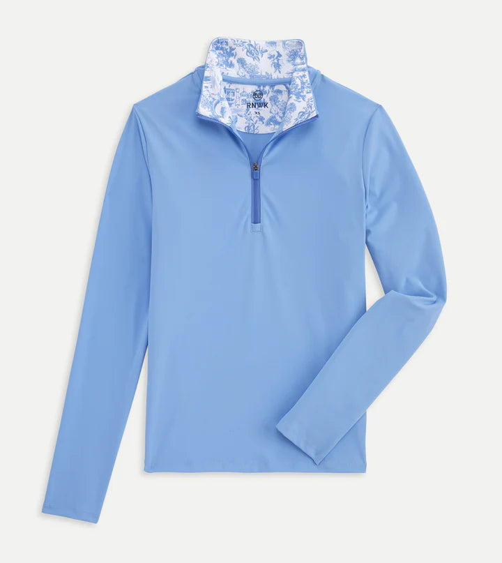 Solid 1/4 zip (Periwinkle)