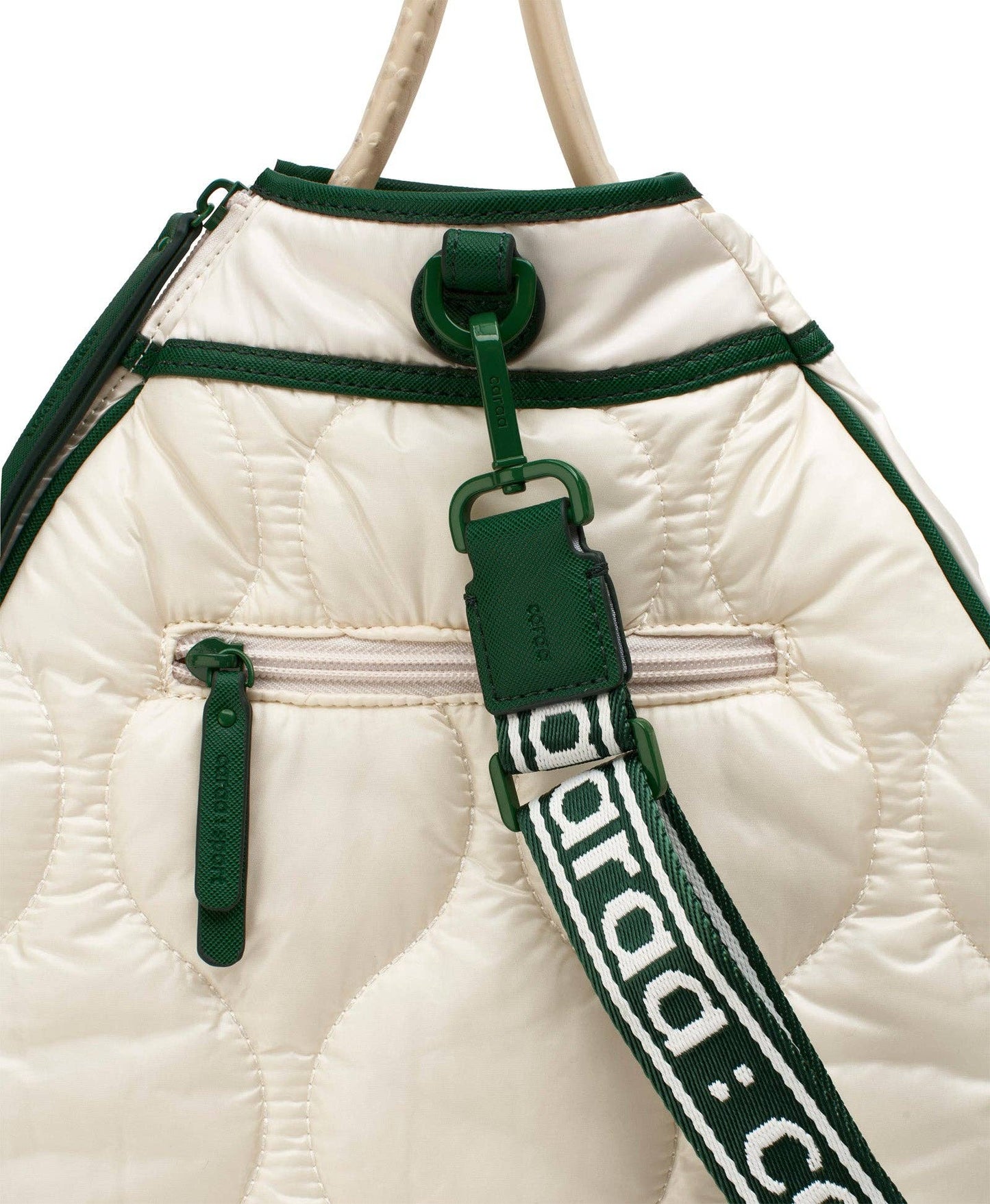 Tennis Quilted Racquet Sling in Ivory