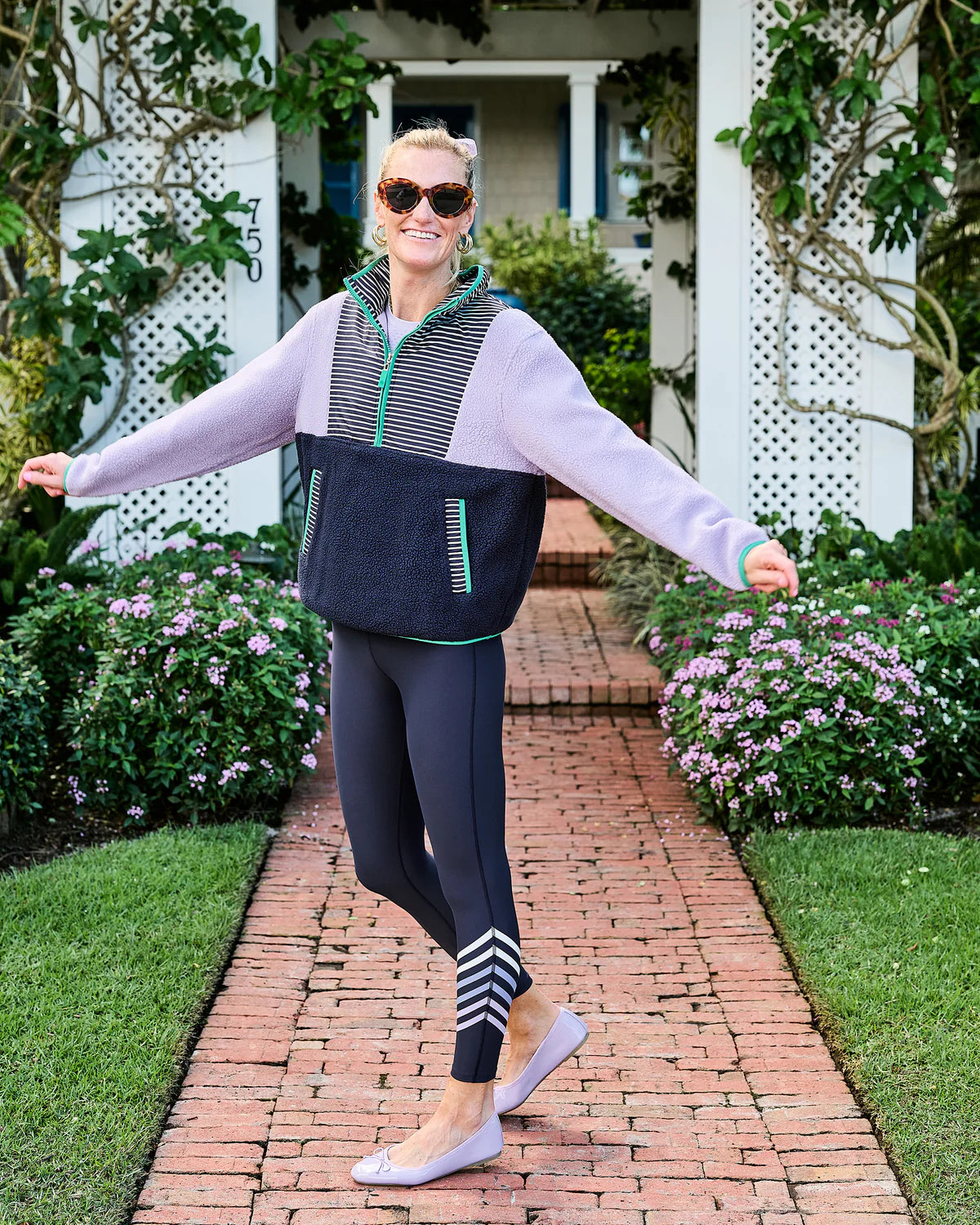 Spruce Compression Legging (Navy)