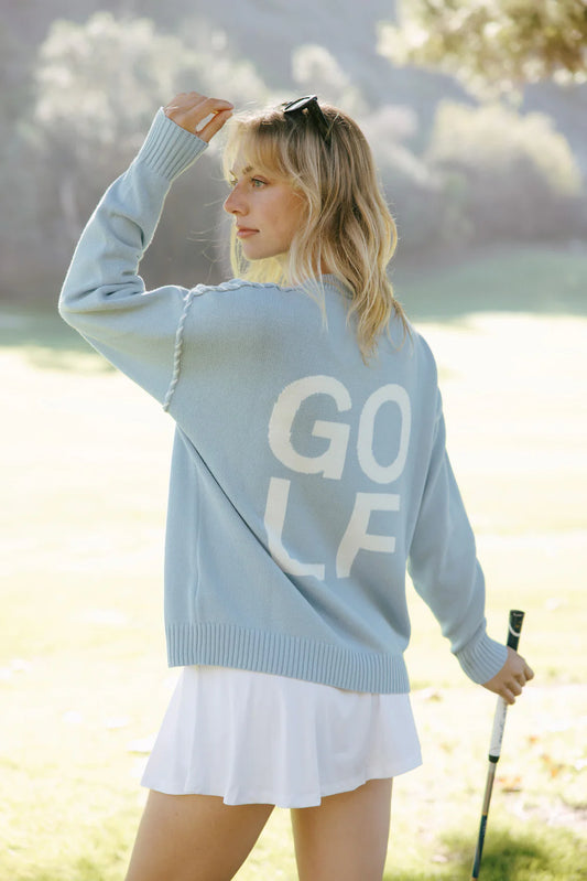 Stacked Golf Sweater