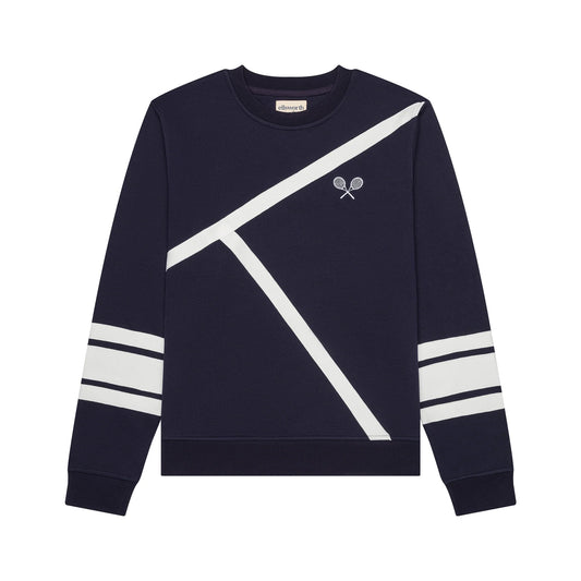 Tennis Lines Sweatshirt(Navy)