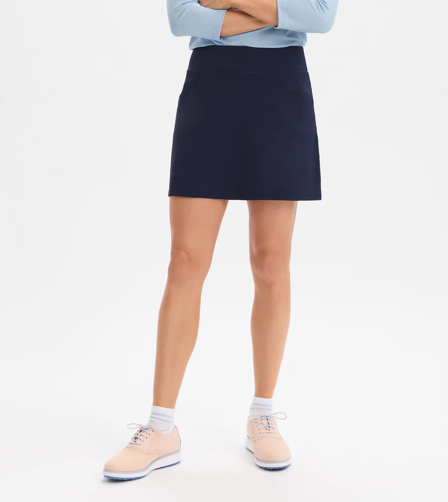 Knit Pleat Back Skort