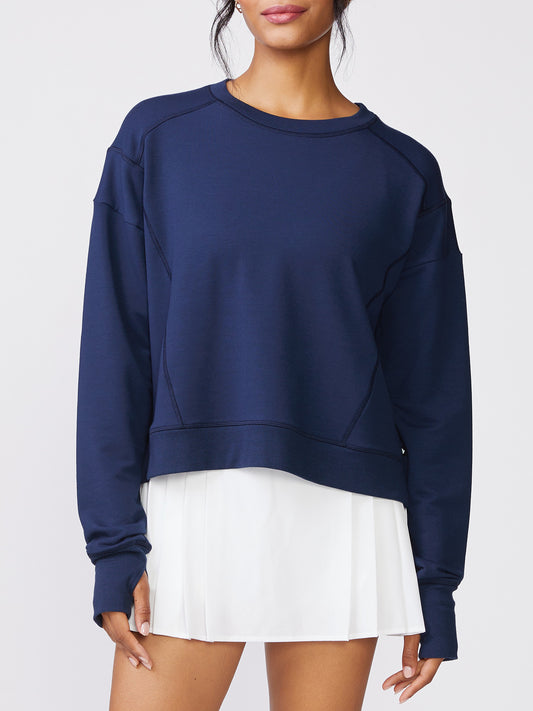 Elevate Knit Pullover (Mood Indigo)