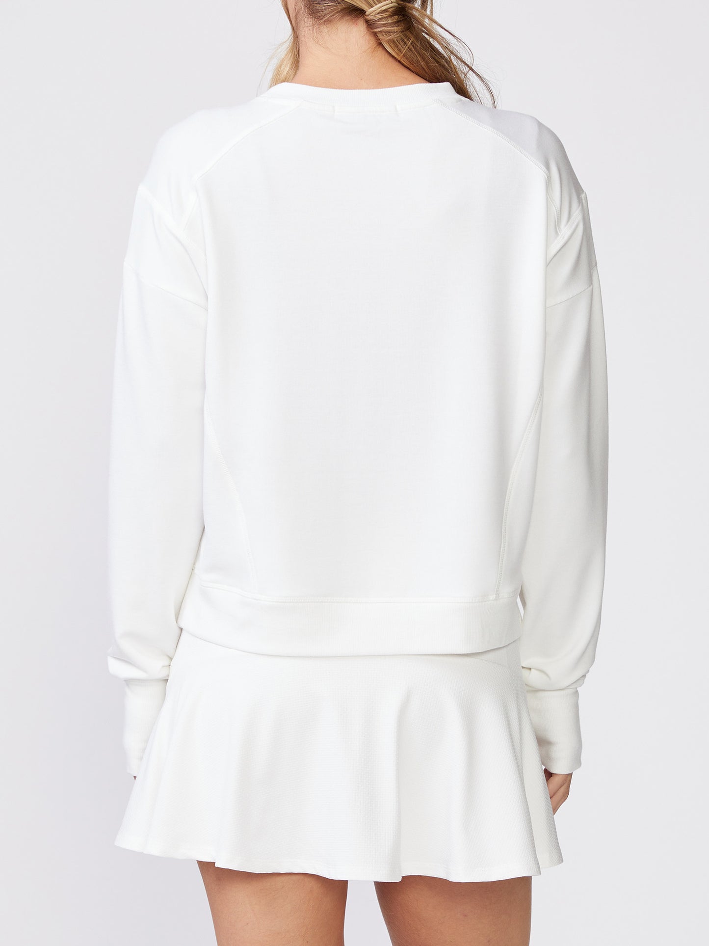 Elevate Knit Pullover (White)